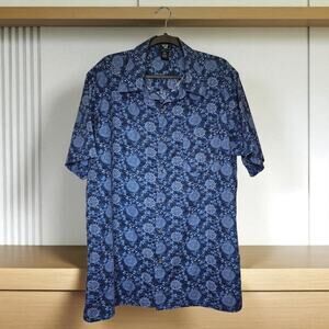 Junction West Men's XXL Short Sleeve Hawaiian All Over Print Summer Button Shirt